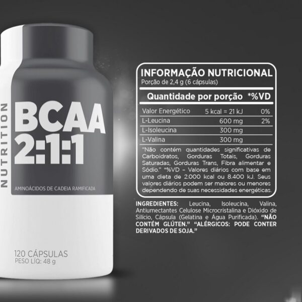 BCAA 2:1:1 (120 CAPS) - Image 4